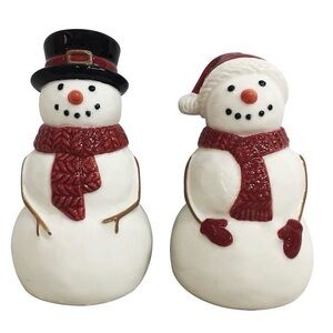 Yuletide Snowman Salt & Pepper Shaker Christmas